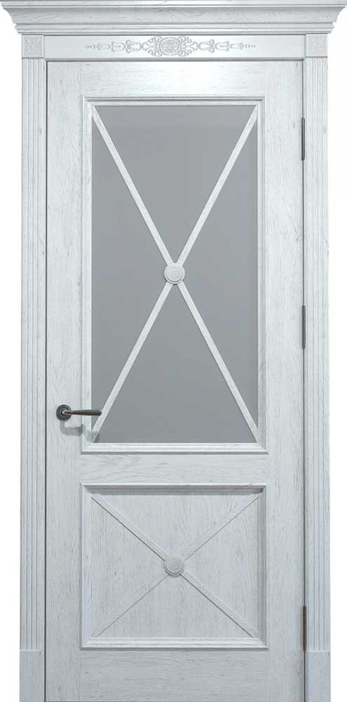 Двери межкомнатные Status Doors Royal Cross RC 012.S01 (Сатиновое стекло)