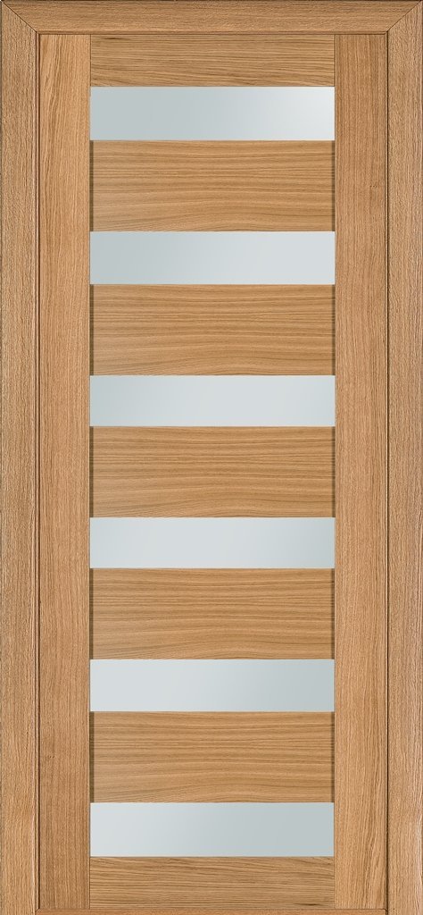 Светлые межкомнатные двери Modern 136 ПГ (Сатиновое стекло)
